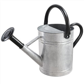 Sporgard metal watering can with outdoor spout for durable garden watering.