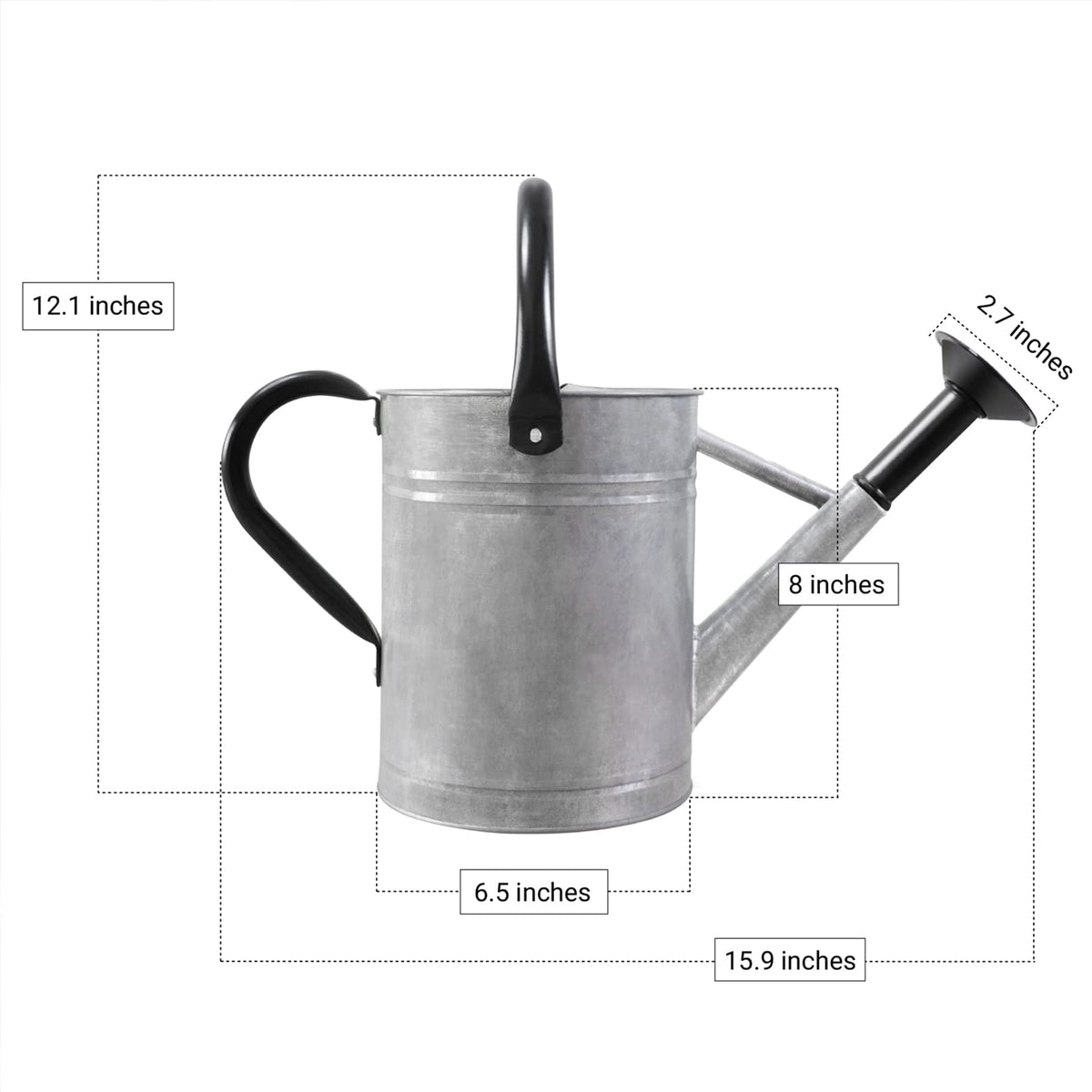 Sporgard sprinkler head delivers gentle, even water distribution for pots.