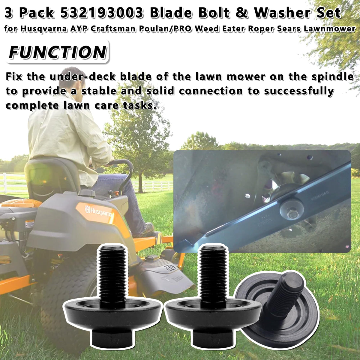 Sporthfish arc-top gasket bolts showing wear-resistant mounting.