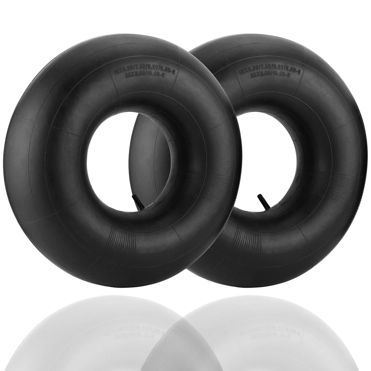 SPORTYOUTH 20x8-8 inner tube with straight valve for quick inflation and replacement