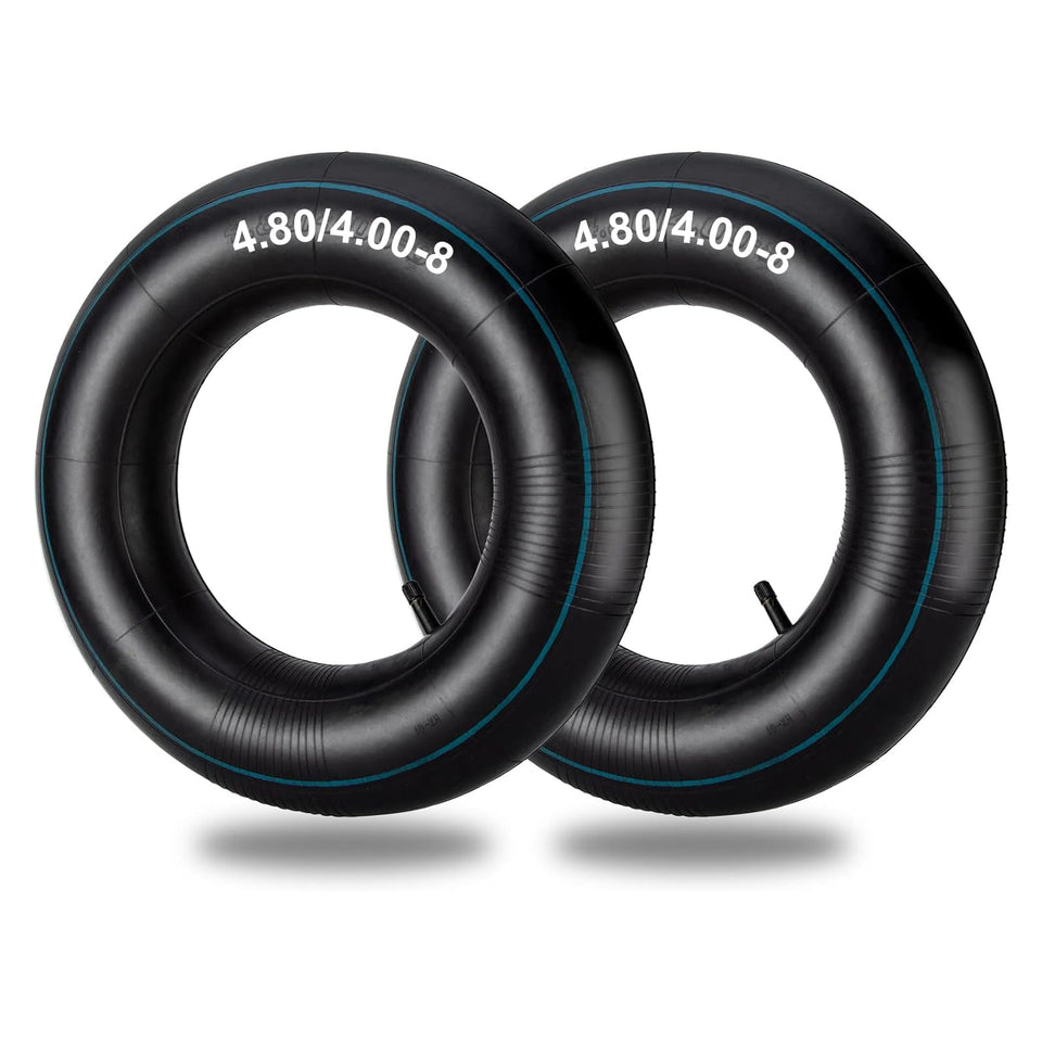 SPORTYOUTH 4.80/4.00-8 inner tubes, two-pack for wheelbarrows and mowers.