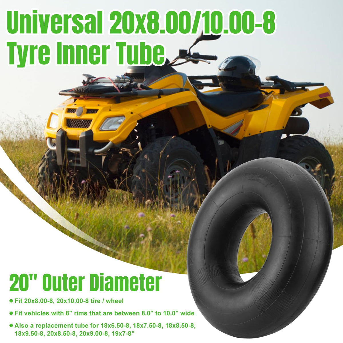 SPORTYOUTH heavy-duty-rubber-inner-tube provides durable air seal for outdoor equipment