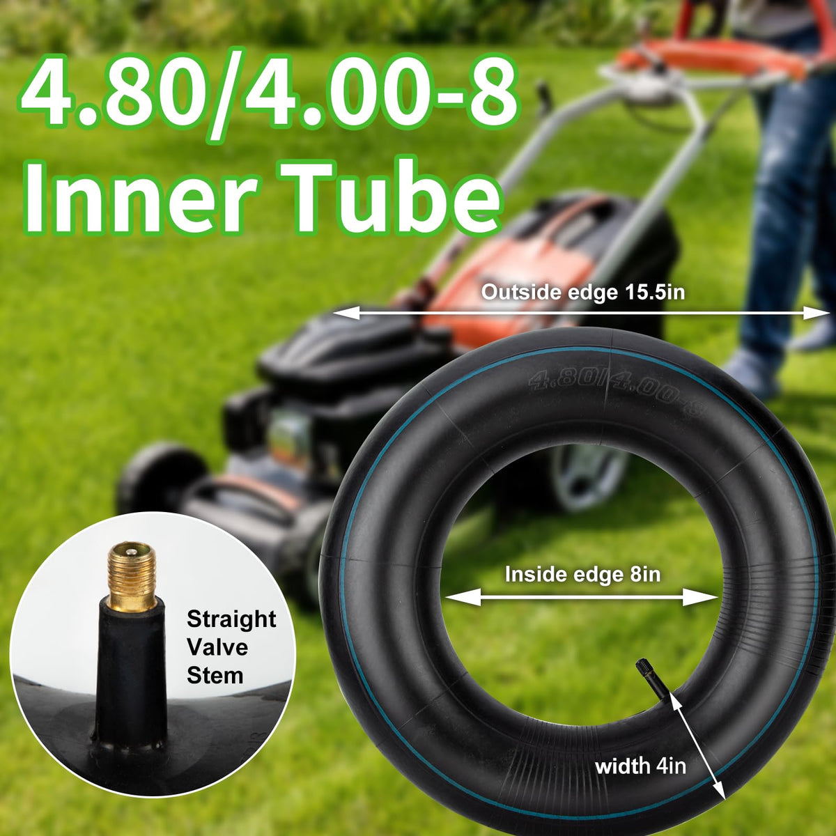SPORTYOUTH TR-13 straight valve inner tube enables quick inflation.