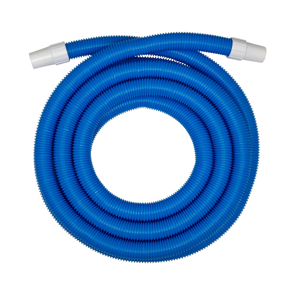 SPQ Brands vacuum hose 1-25 in, 24 ft, fits most heads for quick above-ground pool cleaning