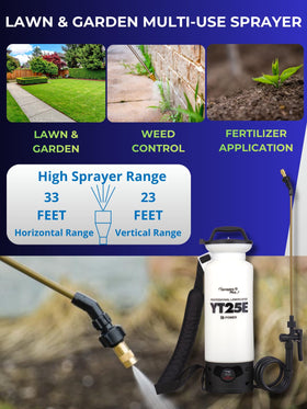 Viton seals provide chemical resistance for reliable garden solution use
