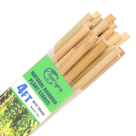 Sprigra bamboo stakes 4ft, 30pcs, sturdy garden support for vegetables.