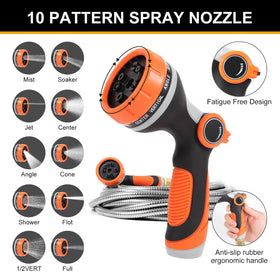 SPRIKIR lightweight, kink-free hose offers easy handling around obstacles.