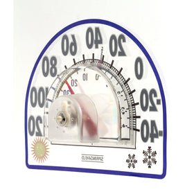 Springfield clear-film thermometer adheres to glass with no residue