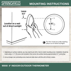 Springfield mercury-free thermometer offering safe, accurate temperature tracking.