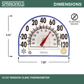 Springfield battery-free thermometer provides maintenance-free readings