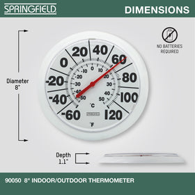 Springfield wireless thermometer with mounting option for flexible placement.