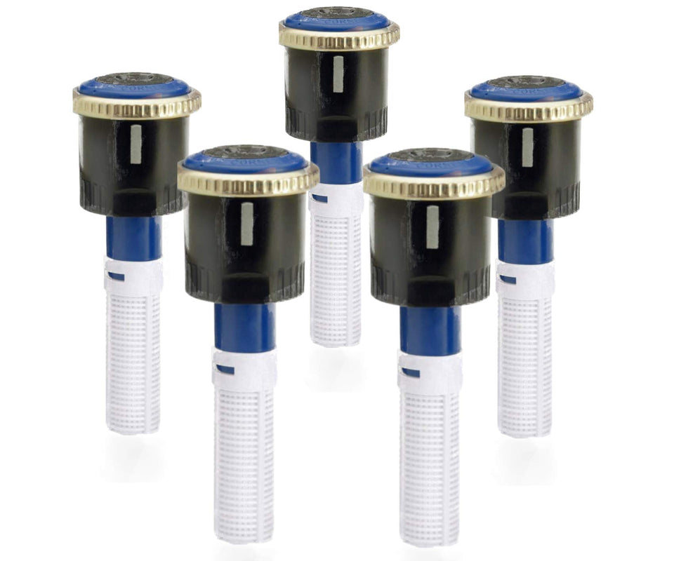 Hunter MP3000 rotary sprinkler head image showing 22-30 ft radius for efficient lawn irrigation.