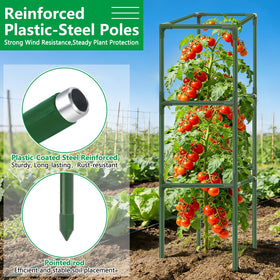 SprintGy anti-rust coated steel cages withstand weather for long use.