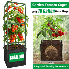 SprintGy 18-gallon grow bags with drainage and handles for easy repositioning.