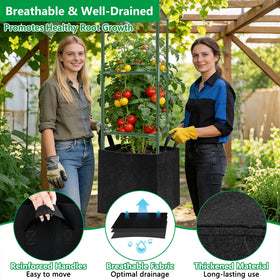 SprintGy 49-inch tomato trellis offers strong support for heavy fruits.