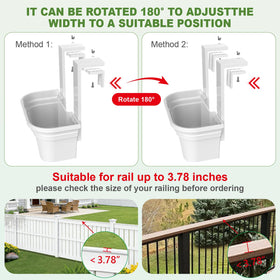 SprintGy rectangular design maximizes fence, porch, or terrace space with stylish outdoor greenery.