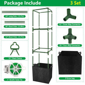 SprintGy complete kit includes grow bags, twist ties, and clips for secure growth.