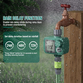 Sprobil weatherproof IP55 casing protects timer in all outdoor conditions