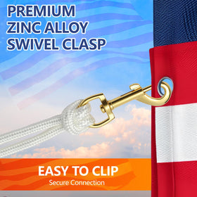 Sprookber easy installation flag rope for quick replacement on any pole