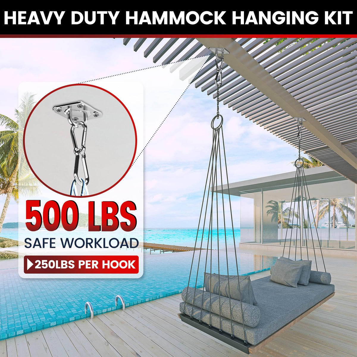 Sprookber heavy-duty ceiling hook 5mm for durable overhead mounting.