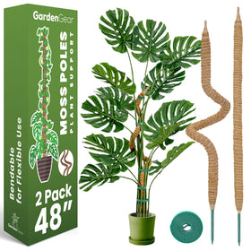 Sproot 2-pack 48in bendable moss poles support Monstera climbers