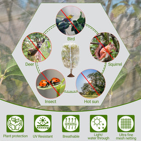 Sprthrd reusable durable netting lasts season after season for sustainable gardening.