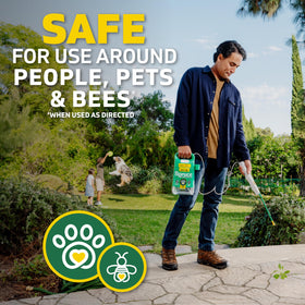 Spruce snap-and-spray kit attachment shown for easy refill.