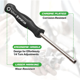 Spurtar 2-cycle carburetor tools in varied sizes for versatile tuning.