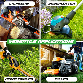 Spurtar chainsaw and weed eater carb tools in use for quick adjustments.