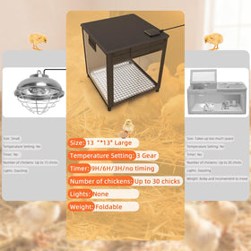 Package contents and 12-month warranty details.