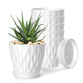 SQKH 4-inch plant pots six-pack for compact indoor greenery.
