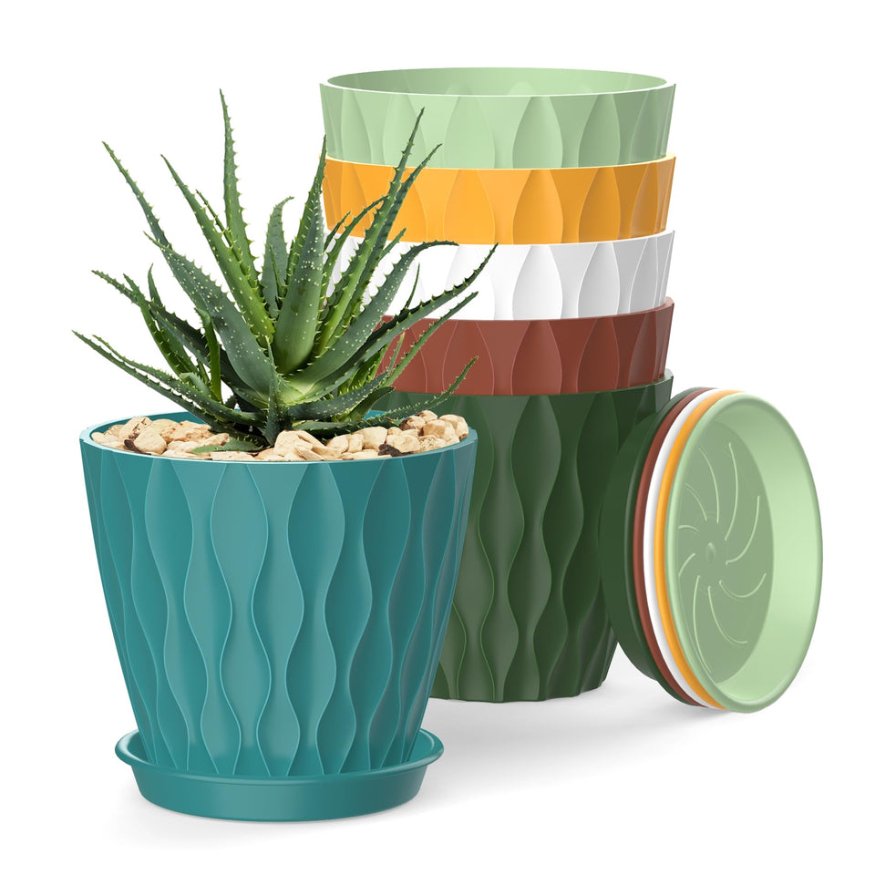 SQKH 4-inch pot with drainage holes for orchids and herbs