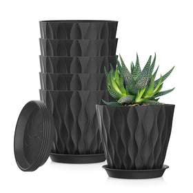 SQKH 5-inch planter pots with drainage holes for healthy roots