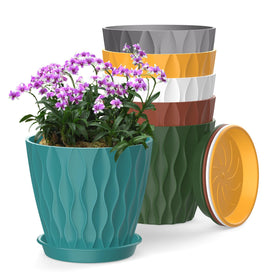 SQKH 6inch pot front view showing a durable, modern indoor planter