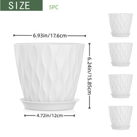 SQKH plant pots with 48 drainage holes support healthy roots.