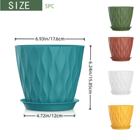 SQKH polypropylene plant pots emphasize durable, long-lasting construction.