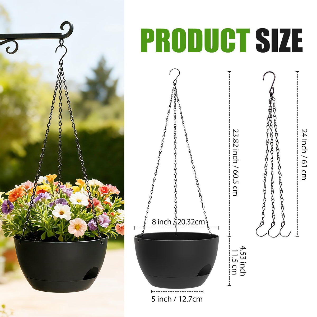 SQKH self-watering compartment keeps plant soil moist for weeks