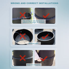 SQUEEZE master side holes enable linking barrels for expanded rain storage.