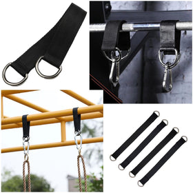 SquEqu crossbar-hanging setup on trees or bars.