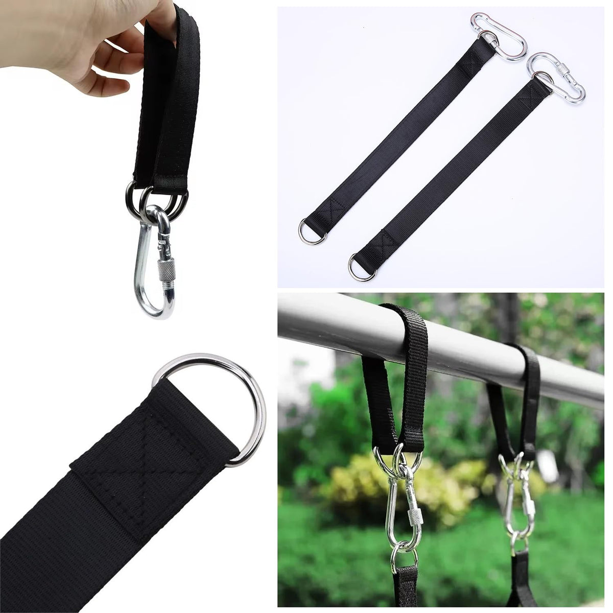SquEqu outdoor swing setup for porch or yard.