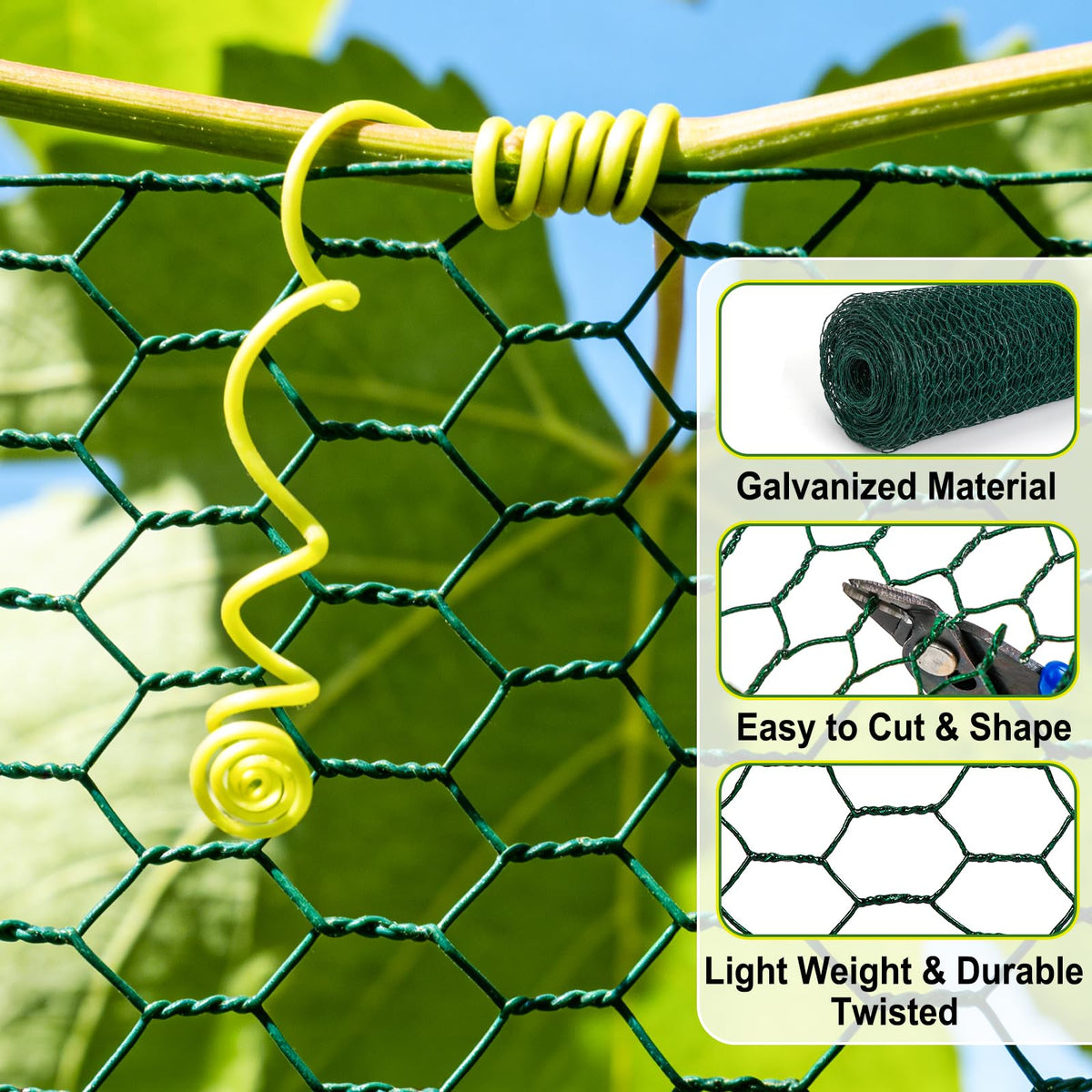 Srapwati green finish blends with foliage for discreet installations.