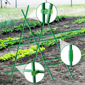 Srmayyi DIY stake assembly demonstrates easy 3-7 ft configuration options.