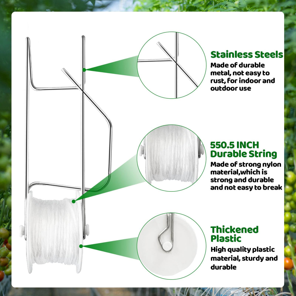 Srmayyi metal hooks deliver durable mounting for heavy fruits.