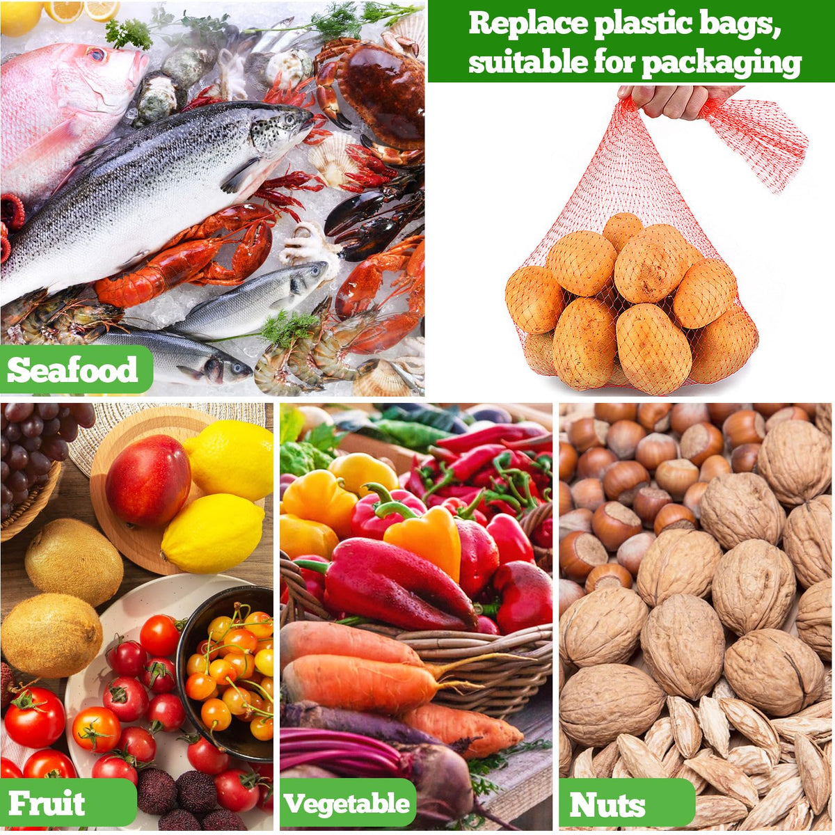 Srmayyi reusable fruit storage bag for on-the-go use
