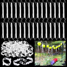 Srmayyi tomato hooks with string provide sturdy support for climbing plants.