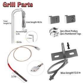 SROKIO ignition hot rod included for quick startup on backyard grills.