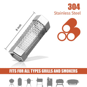 SROKIO 304 stainless steel smoke tube highlights durable construction