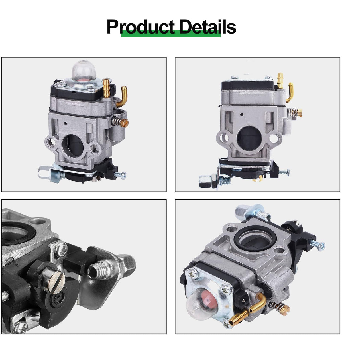 Sruchy carburetor exterior assembly image, ready for installation.