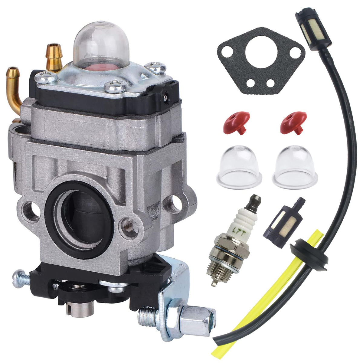 Sruchy carburetor fitment closeup for Harbor Freight 63022, showing secure mounting.