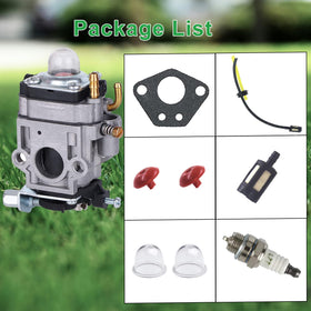 Sruchy carburetor warranty seal image, one-year coverage noted.